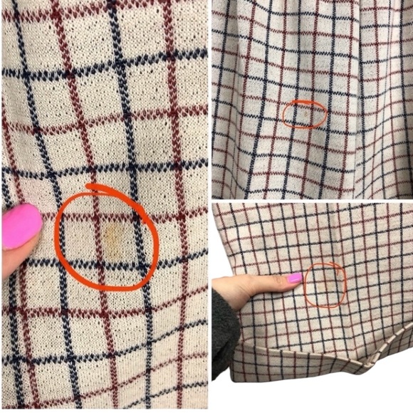 Vintage 70s ILGWU grandma flare plaid grid pants S - Picture 9 of 13